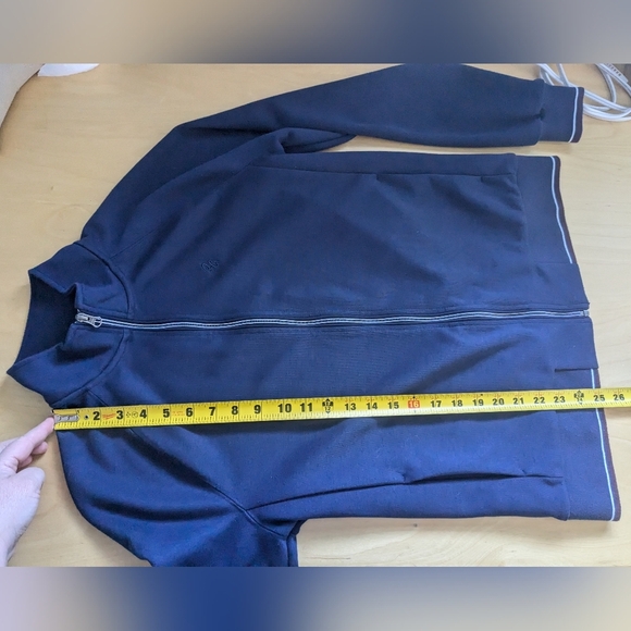 ROBERT GRAHAM men sweat shirt size small navy Blue full zip - Picture 11 of 11